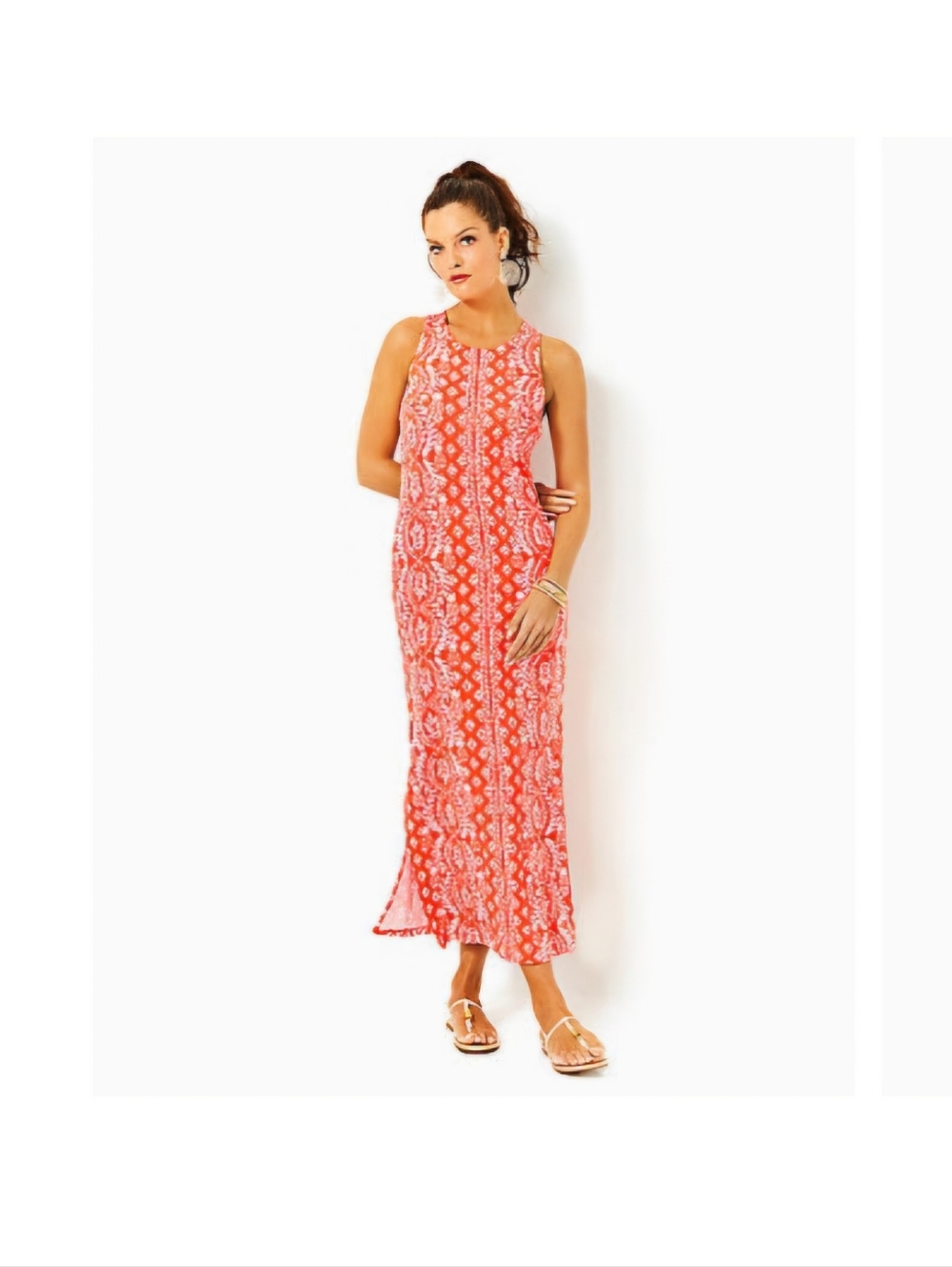 Lilly Pulitzer Ulla Maxi Dress Harbour View Engineered With Built In Bra